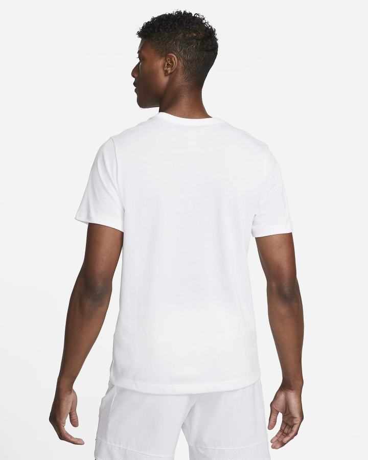 Camiseta Nike Court Dri-FIT Rafa Tennis Hombre Blancas | GBMAW-0839