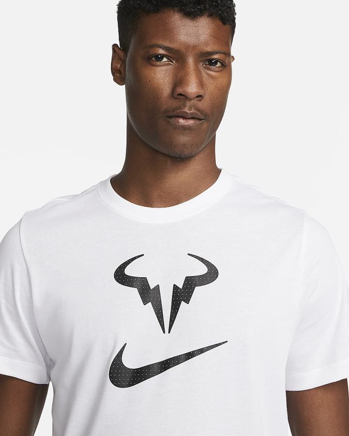 Camiseta Nike Court Dri-FIT Rafa Tennis Hombre Blancas | GBMAW-0839