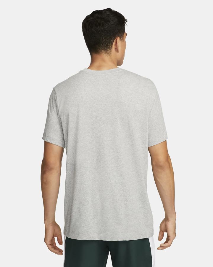 Camiseta Nike Court Dri-FIT Swoosh Tennis Hombre Gris Oscuro Verde | QJTIO-6578