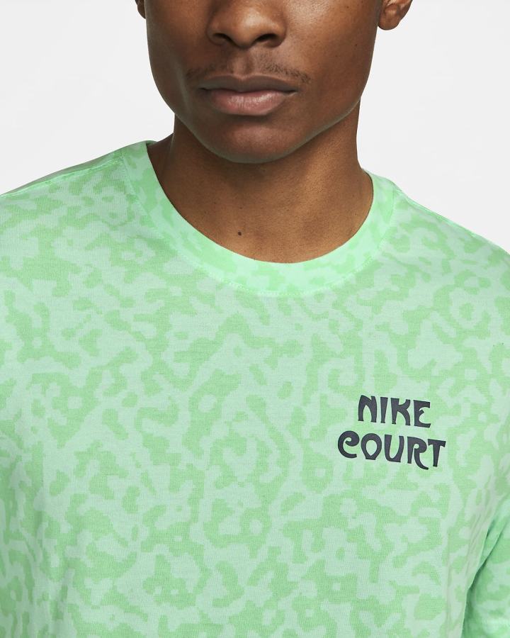 Camiseta Nike Court Dri-FIT Tennis Hombre Verde Menta | IKSCE-3165