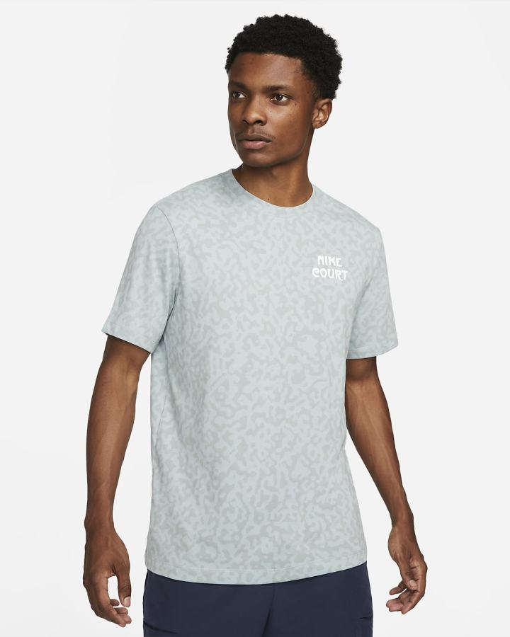 Camiseta Nike Court Dri-FIT Tennis Hombre Azules | SQADL-1027