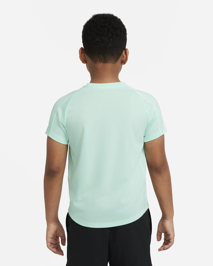 Camiseta Nike Court Dri-FIT Victory Kids Short-Sleeve Tennis Top Niño Verde Menta Negras | HATGJ-6527