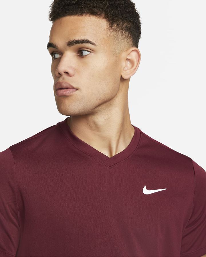 Camiseta Nike Court Dri-FIT Victory Tennis Top Hombre Blancas | ELDKO-5791