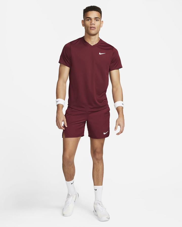 Camiseta Nike Court Dri-FIT Victory Tennis Top Hombre Blancas | ELDKO-5791
