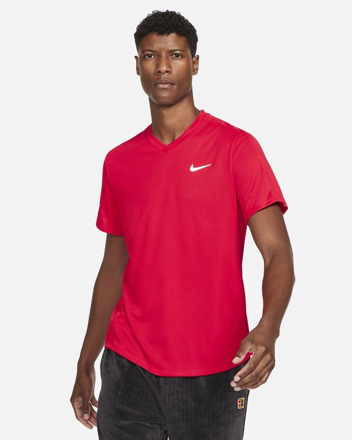 Camiseta Nike Court Dri-FIT Victory Tennis Top Hombre Blancas | ELDKO-5791