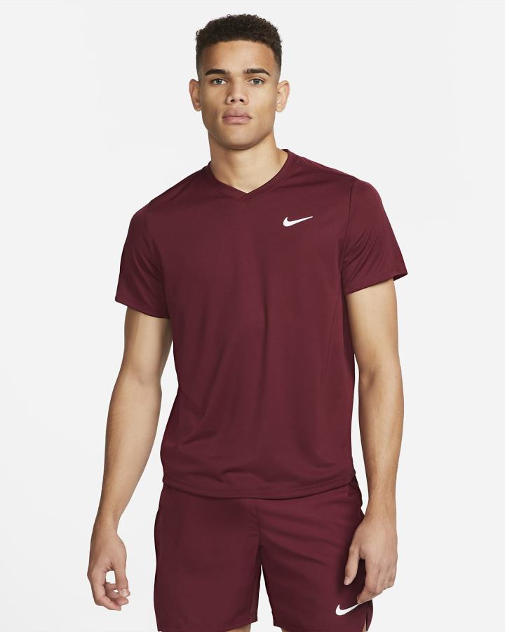 Camiseta Nike Court Dri-FIT Victory Tennis Top Hombre Blancas | ELDKO-5791