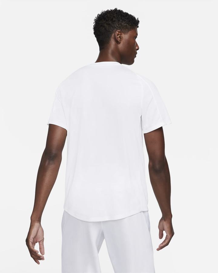 Camiseta Nike Court Dri-FIT Victory Tennis Top Hombre Blancas Negras | GCWKB-6593
