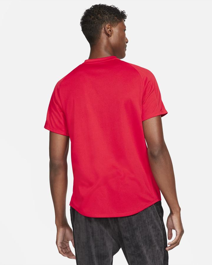 Camiseta Nike Court Dri-FIT Victory Tennis Top Hombre Rojas Blancas | QKWVR-2851