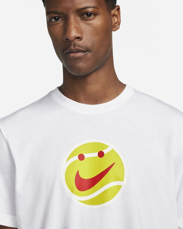 Camiseta Nike Court Tennis Hombre Blancas | ZOPVN-7163