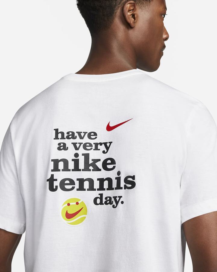 Camiseta Nike Court Tennis Hombre Blancas | ZOPVN-7163