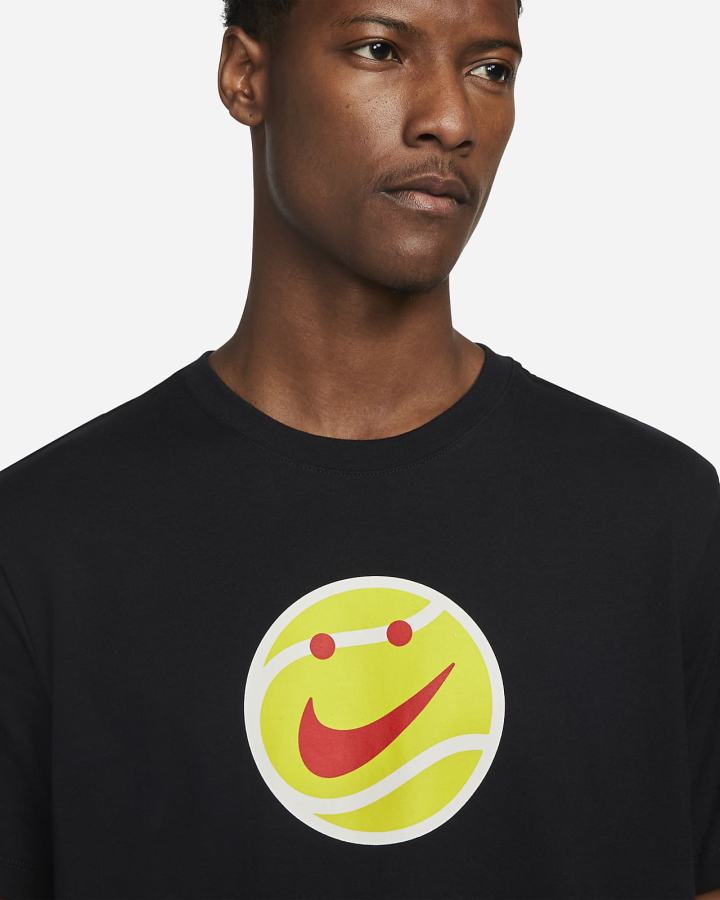 Camiseta Nike Court Tennis Hombre Negras | WSIED-1538