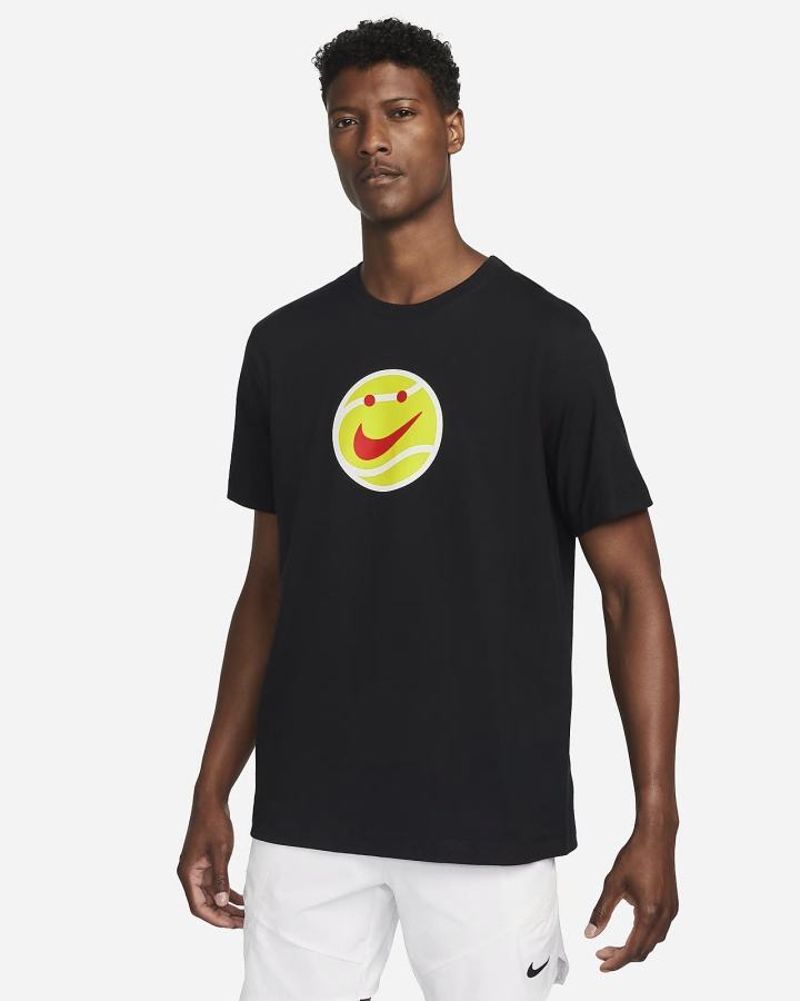 Camiseta Nike Court Tennis Hombre Negras | WSIED-1538