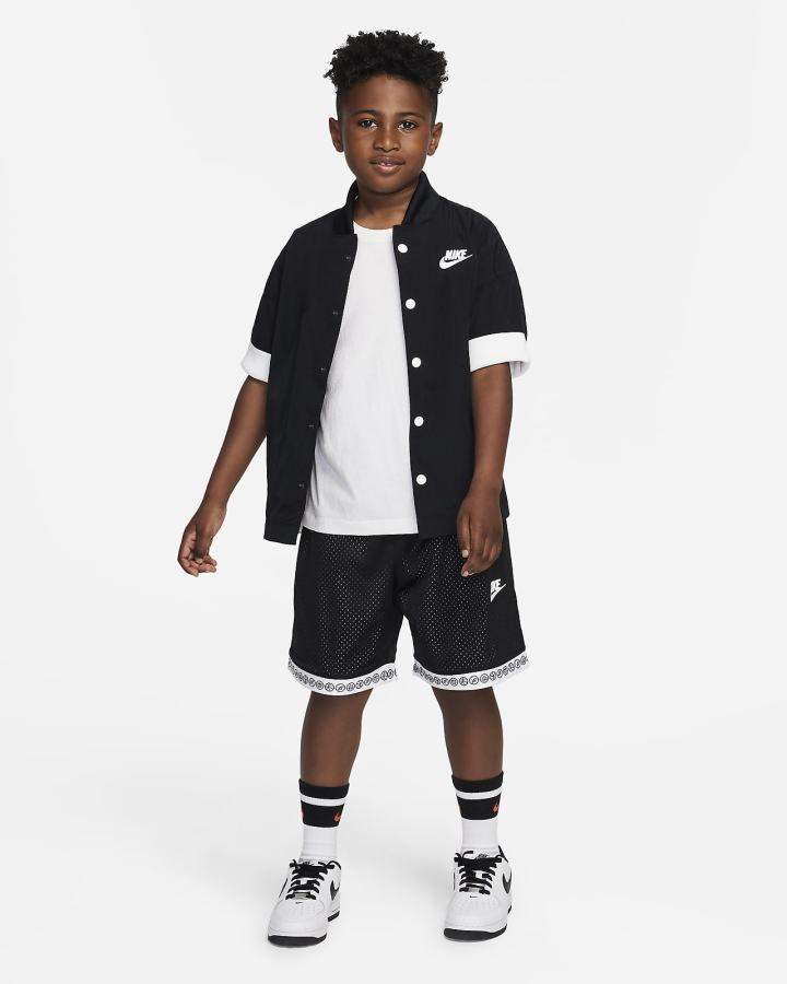 Camiseta Nike Culture of Basketball Kids Warm-Up Shirt Niño Negras Blancas | VQCRE-8216