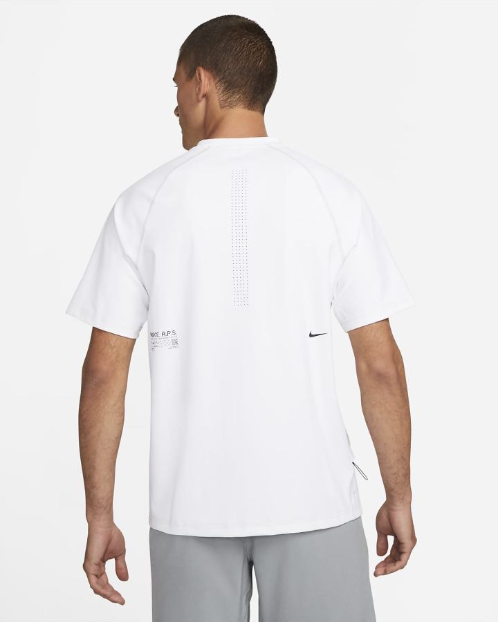 Camiseta Nike Dri-FIT ADV A.P.S. Short-Sleeve Fitness Top Hombre Blancas Gris Claro | EDRLG-2967