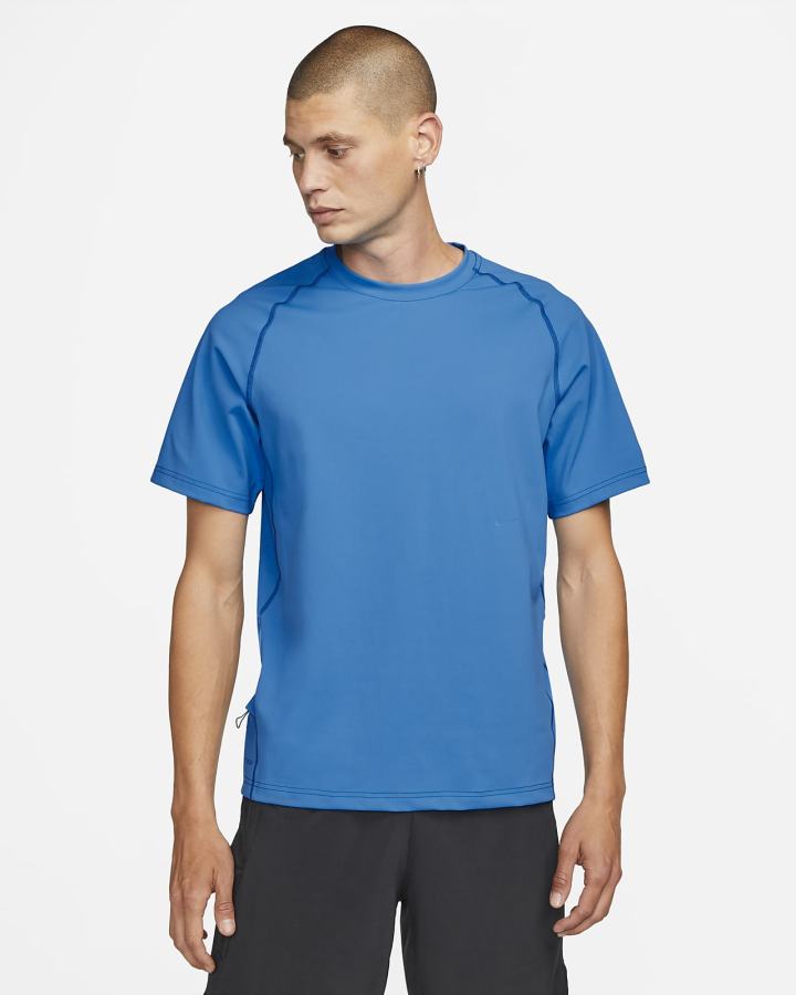 Camiseta Nike Dri-FIT ADV A.P.S. Short-Sleeve Fitness Top Hombre Azules Claro | VCGXD-4975