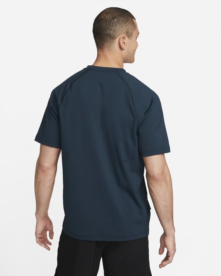 Camiseta Nike Dri-FIT ADV A.P.S. Short-Sleeve Fitness Top Hombre Azul Marino Negras | XOYTW-8196