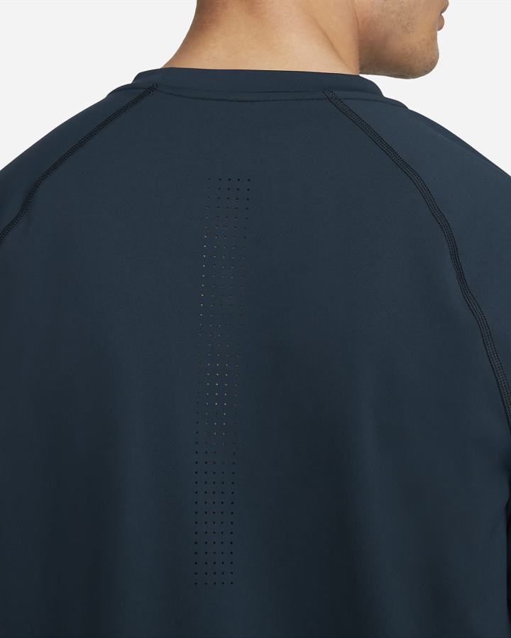 Camiseta Nike Dri-FIT ADV A.P.S. Short-Sleeve Fitness Top Hombre Azul Marino Negras | XOYTW-8196