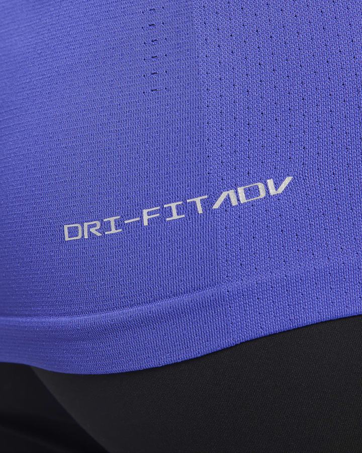 Camiseta Nike Dri-FIT ADV Aura Slim-Fit Short-Sleeve Top Mujer Azules | KGIVN-7605