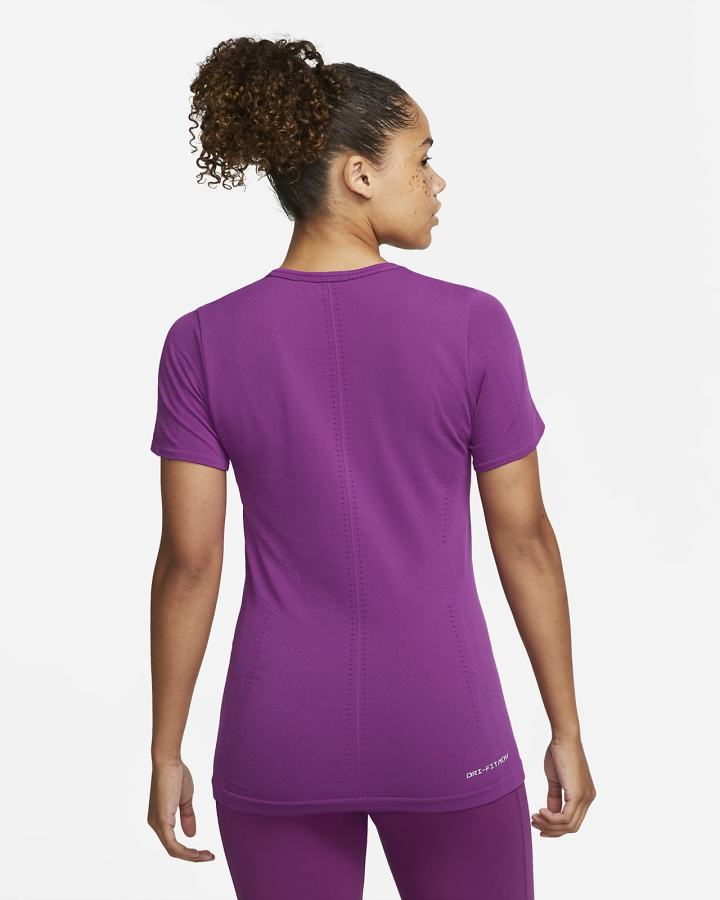 Camiseta Nike Dri-FIT ADV Aura Slim-Fit Short-Sleeve Top Mujer Moradas | OGFCD-0574