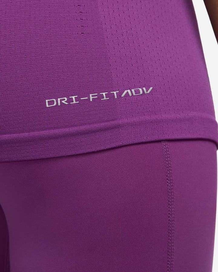 Camiseta Nike Dri-FIT ADV Aura Slim-Fit Short-Sleeve Top Mujer Moradas | OGFCD-0574