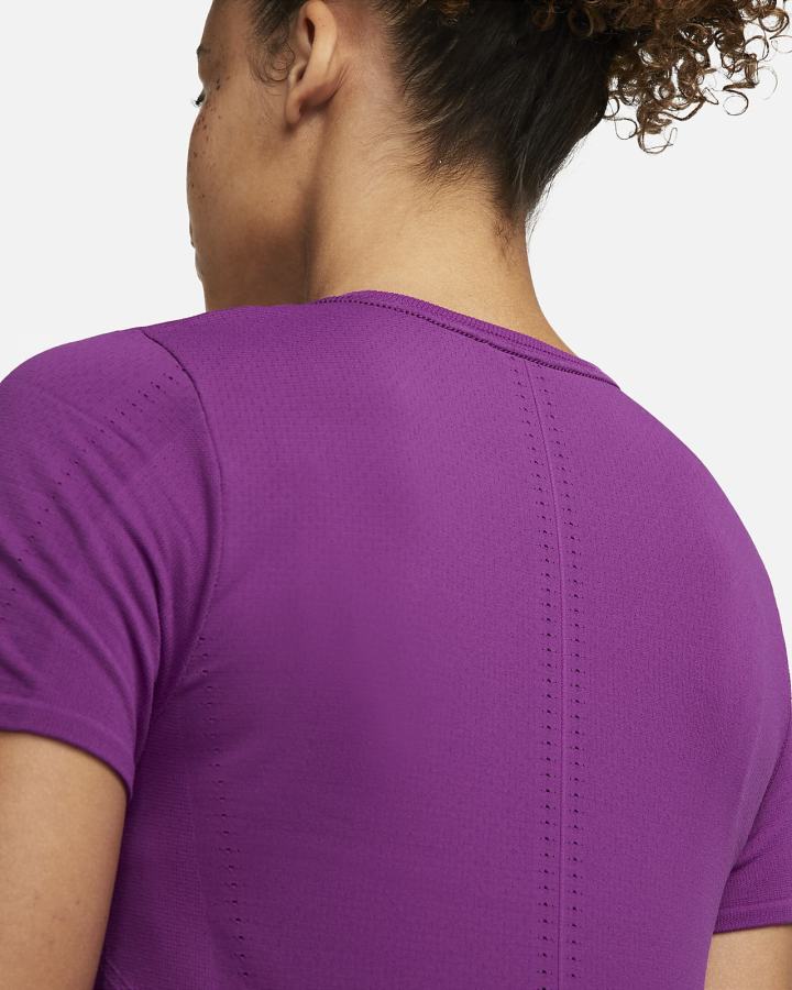 Camiseta Nike Dri-FIT ADV Aura Slim-Fit Short-Sleeve Top Mujer Moradas | OGFCD-0574
