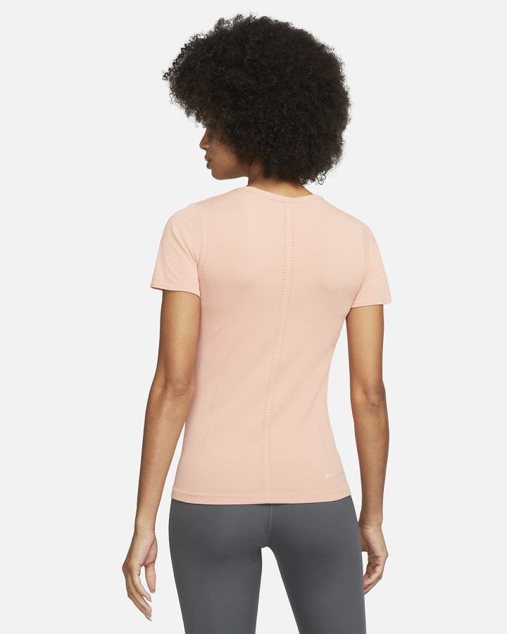 Camiseta Nike Dri-FIT ADV Aura Slim-Fit Short-Sleeve Top Mujer Rosas | ORDMT-0346