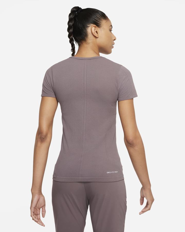 Camiseta Nike Dri-FIT ADV Aura Slim-Fit Short-Sleeve Top Mujer Moradas | TZJNE-5417