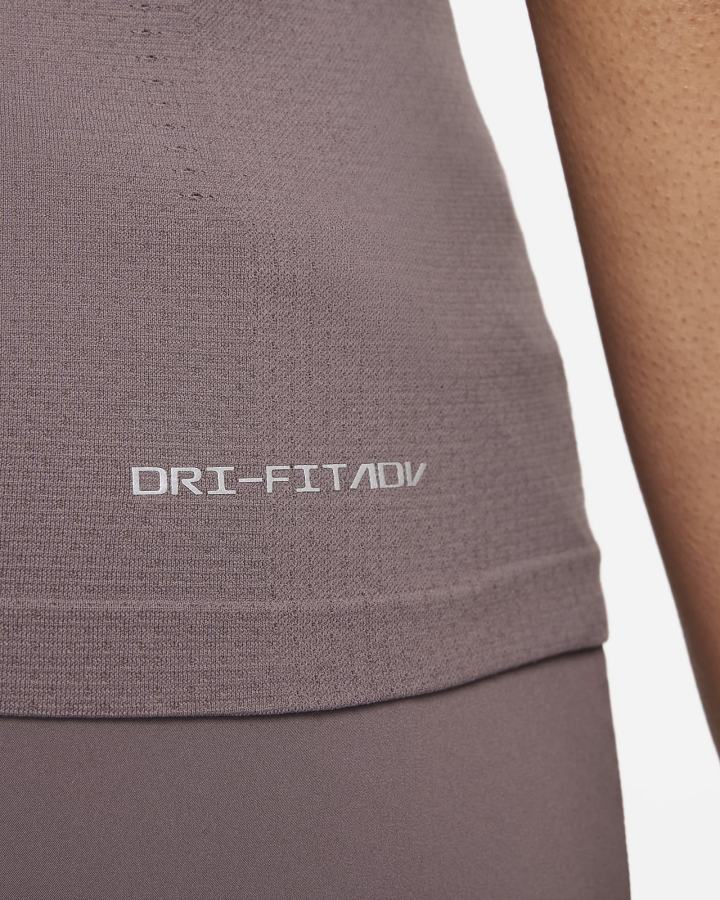 Camiseta Nike Dri-FIT ADV Aura Slim-Fit Short-Sleeve Top Mujer Moradas | TZJNE-5417