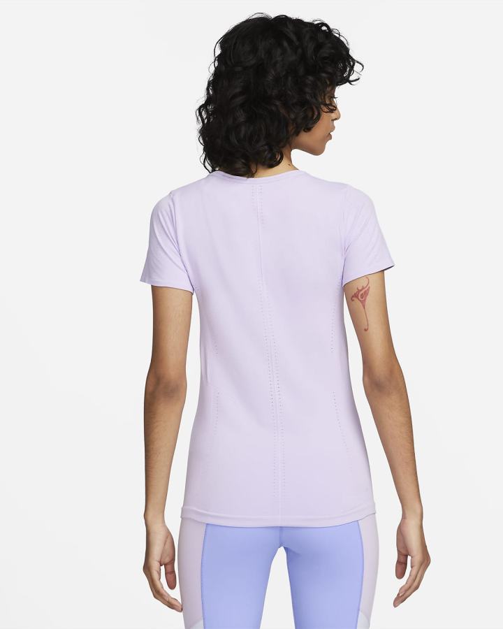 Camiseta Nike Dri-FIT ADV Aura Slim-Fit Short-Sleeve Top Mujer Moradas | VKYTP-5183