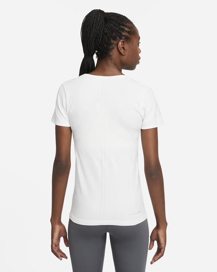 Camiseta Nike Dri-FIT ADV Aura Slim-Fit Short-Sleeve Top Mujer Blancas | WGMKJ-7214