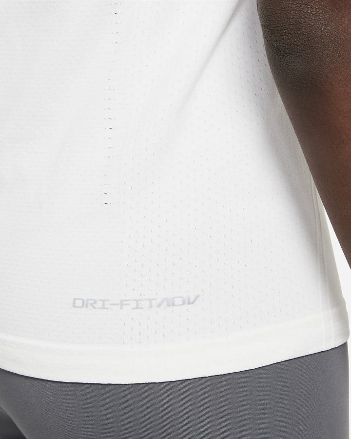 Camiseta Nike Dri-FIT ADV Aura Slim-Fit Short-Sleeve Top Mujer Blancas | WGMKJ-7214