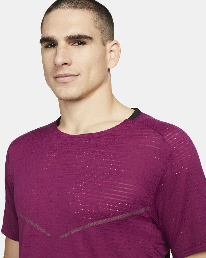 Camiseta Nike Dri-FIT ADV Run Division Short-Sleeve Hombre Moradas | DIJYE-4560