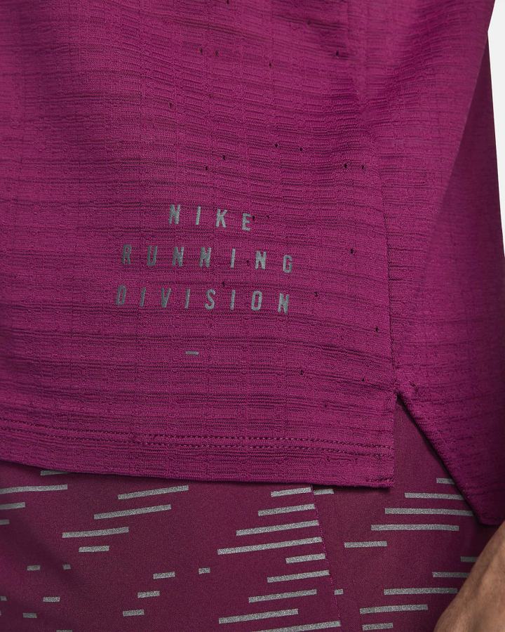 Camiseta Nike Dri-FIT ADV Run Division Short-Sleeve Hombre Moradas | DIJYE-4560