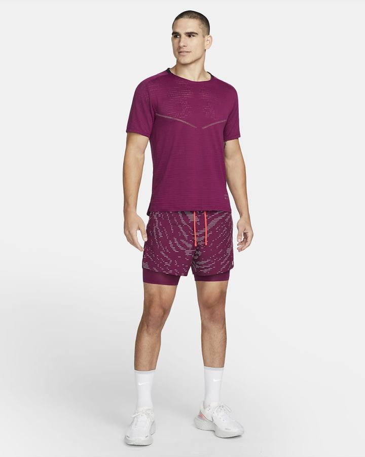 Camiseta Nike Dri-FIT ADV Run Division Short-Sleeve Hombre Moradas | DIJYE-4560