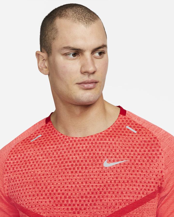 Camiseta Nike Dri-FIT ADV TechKnit Ultra Short-Sleeve Hombre Rojas Claro | GAKYQ-5274