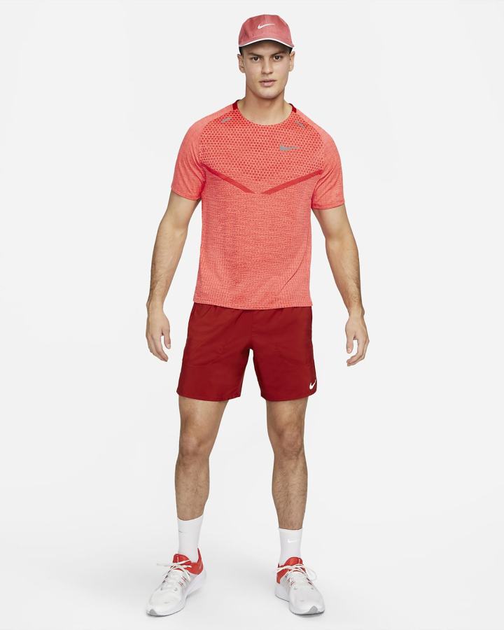 Camiseta Nike Dri-FIT ADV TechKnit Ultra Short-Sleeve Hombre Rojas Claro | GAKYQ-5274