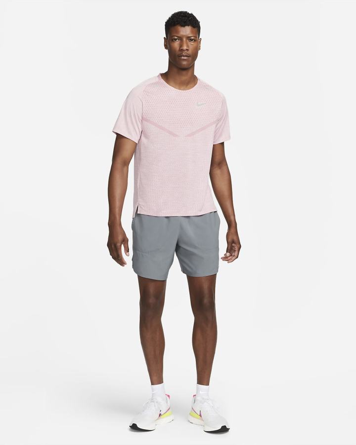 Camiseta Nike Dri-FIT ADV TechKnit Ultra Short-Sleeve Hombre Rosas | KGDPU-3725