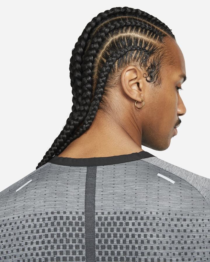 Camiseta Nike Dri-FIT ADV TechKnit Ultra Short-Sleeve Hombre Negras Gris | TYWIA-4389