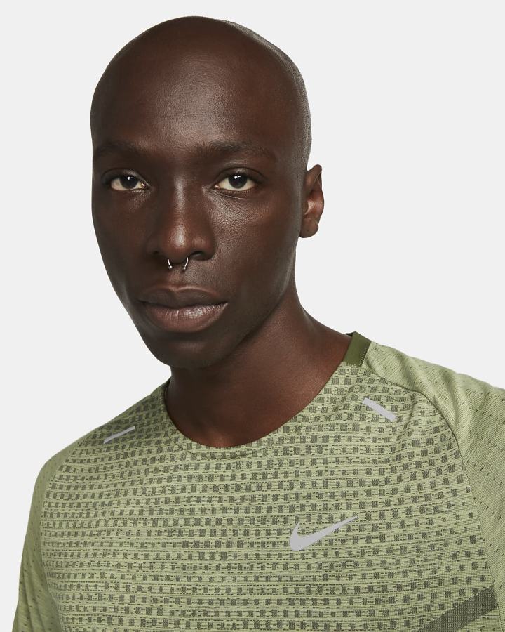 Camiseta Nike Dri-FIT ADV TechKnit Ultra Short-Sleeve Hombre Verde | WLBVK-8065