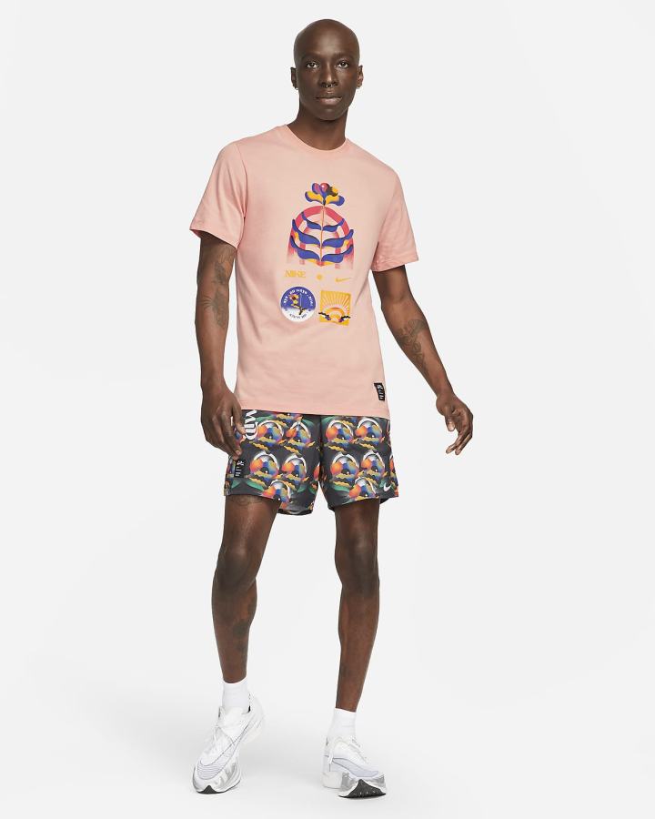 Camiseta Nike Dri-FIT A.I.R. Running Hombre Coral | EPAYI-0648