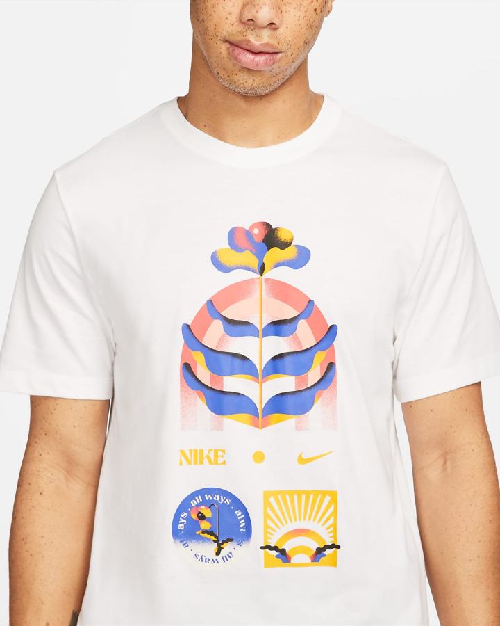 Camiseta Nike Dri-FIT A.I.R. Running Hombre Blancas | LNESV-5319