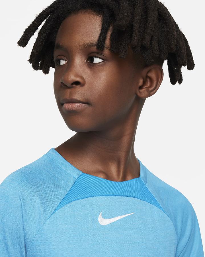 Camiseta Nike Dri-FIT Academy Kids Short-Sleeve Soccer Top Niño Azules Blancas | ALZTR-3247
