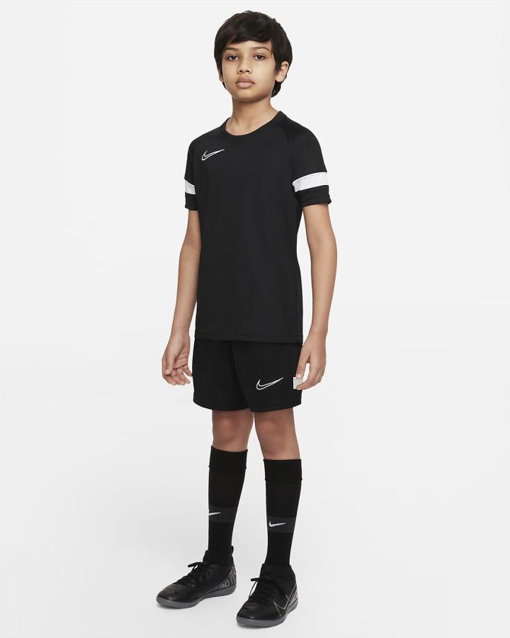 Camiseta Nike Dri-FIT Academy Kids Short-Sleeve Soccer Top Niño Negras Blancas | CJADY-4986