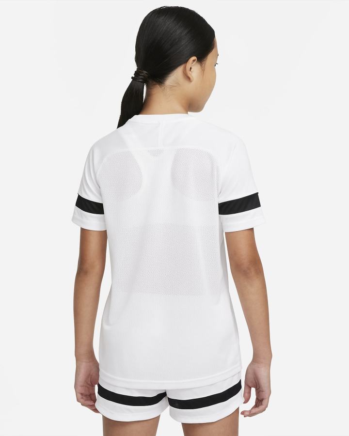 Camiseta Nike Dri-FIT Academy Kids Short-Sleeve Soccer Top Niña Blancas Negras | ENIOT-2569