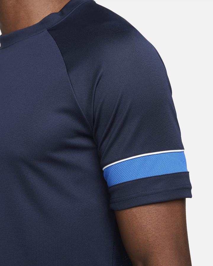 Camiseta Nike Dri-FIT Academy Pro Short-Sleeve Soccer Top Hombre Obsidian Blancas Azul Real Azules | DELWR-1356