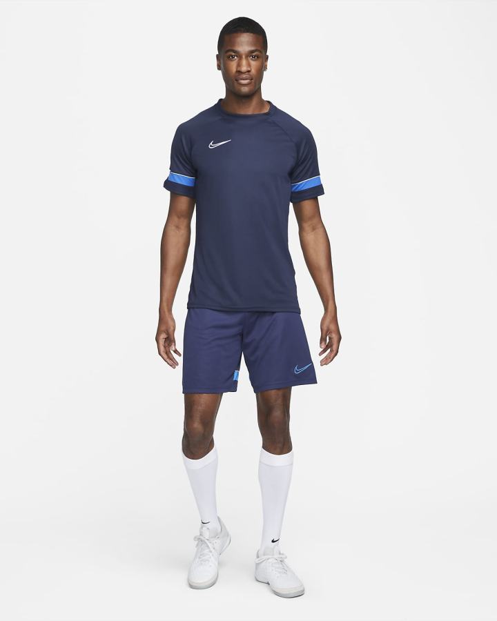 Camiseta Nike Dri-FIT Academy Pro Short-Sleeve Soccer Top Hombre Obsidian Blancas Azul Real Azules | DELWR-1356