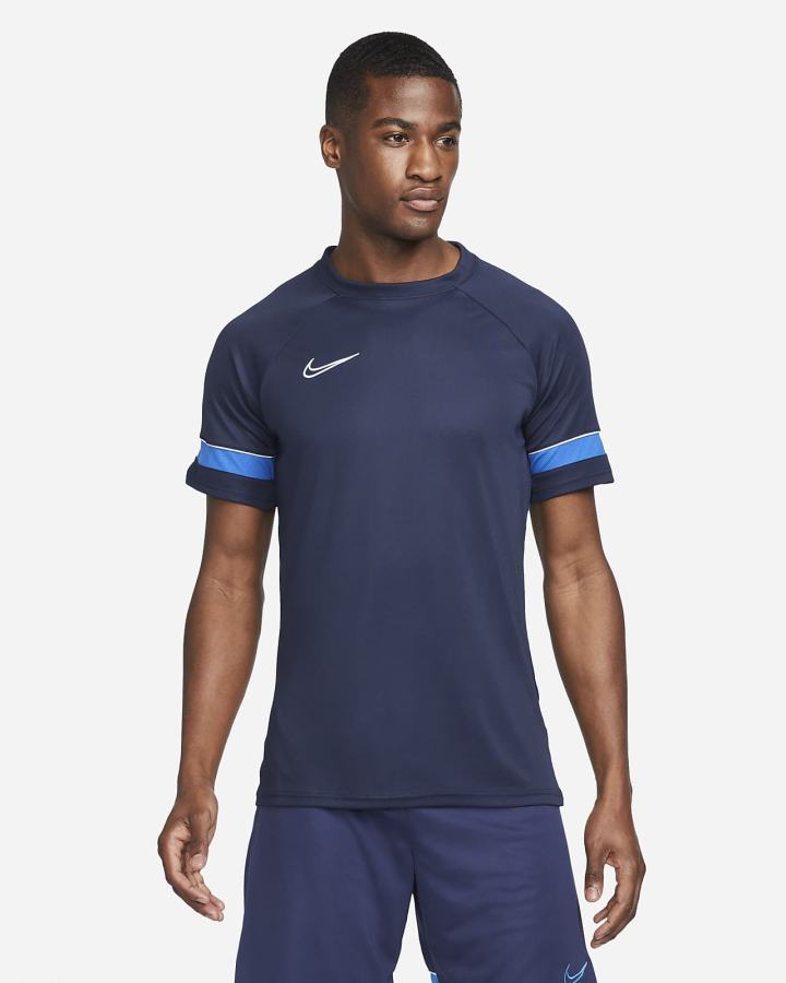 Camiseta Nike Dri-FIT Academy Pro Short-Sleeve Soccer Top Hombre Obsidian Blancas Azul Real Azules | DELWR-1356