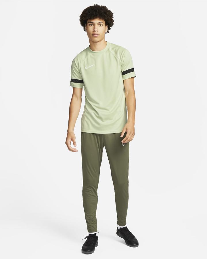 Camiseta Nike Dri-FIT Academy Pro Short-Sleeve Soccer Top Hombre Verde Oliva Blancas | RFZDH-2834
