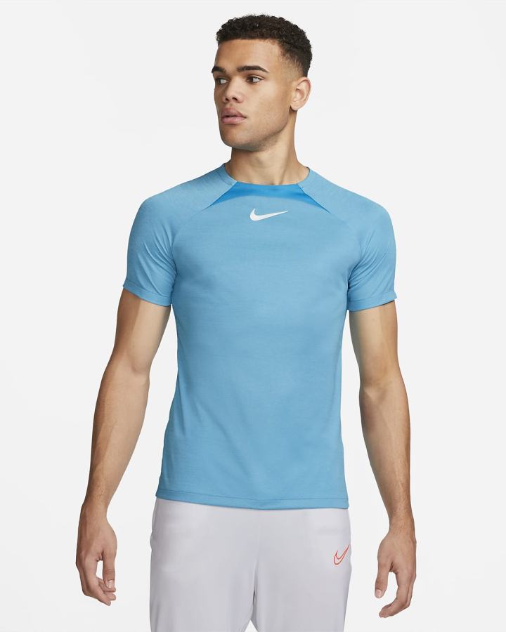 Camiseta Nike Dri-FIT Academy Short-Sleeve Soccer Top Hombre Azules Blancas | AQBHJ-3280