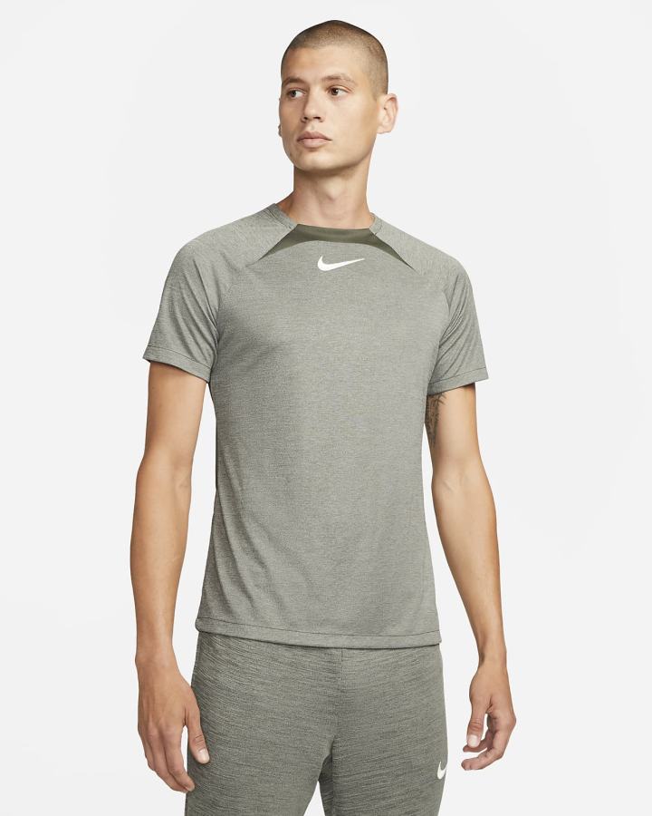 Camiseta Nike Dri-FIT Academy Short-Sleeve Soccer Top Hombre Kaki Blancas | JWKQM-6185